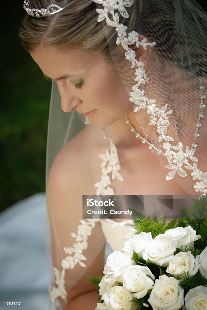 Retrato de jovem Noiva vestindo vestido de casamento - Royalty-free 20-29 Anos Foto de stock