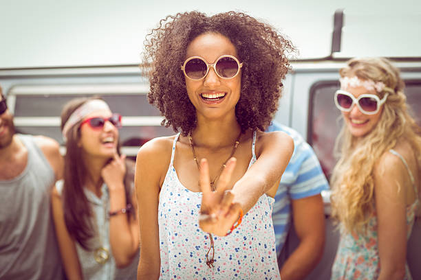 istock Hipster friends smiling at camera 471138094
