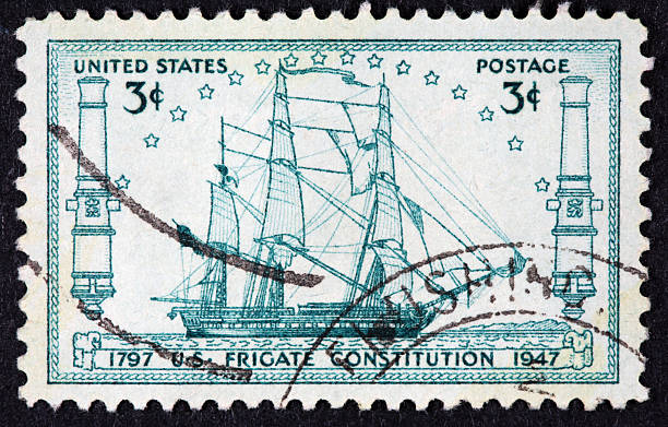 istock Vintage 1947 US stamp 471138949
