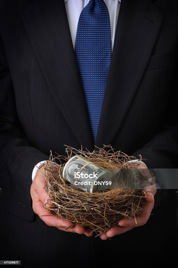 Nest Egg (expressão inglesa) - Royalty-free 401k - Palavra inglesa Foto de stock
