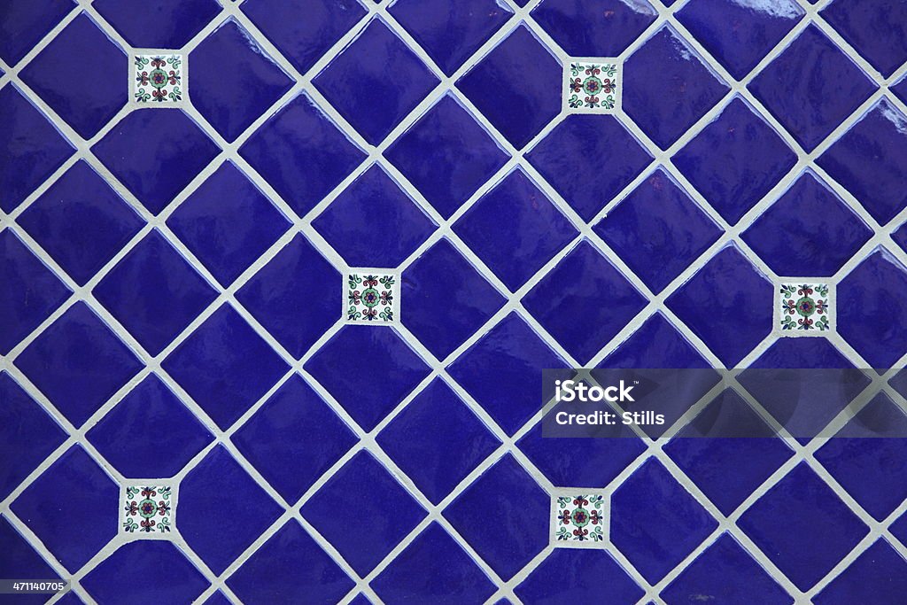 Bluebtile Pattern Blue Tile Pattern Stock Photo - Download Image Now - Abstract ...