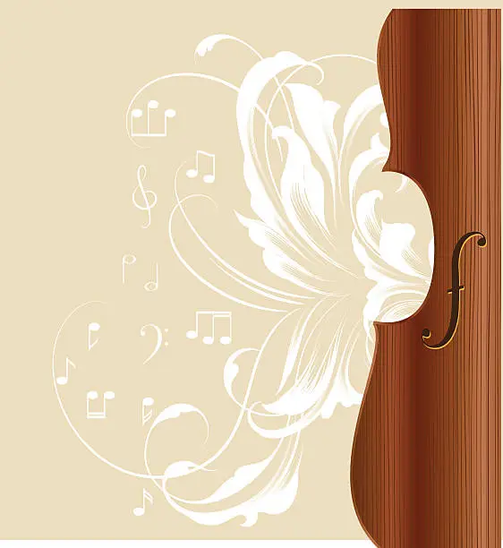 Vector illustration of musical background