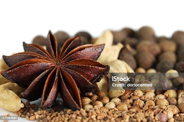 Especiarias - Fotografias de stock e mais imagens de Anis - Anis, Aniz estrelado, Cardamomo