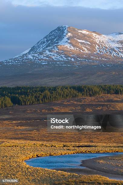 Strath Bran In Late Golden Light Stock Photo - Download Image Now - Beauty In Nature, Cloud - Sky, Hill