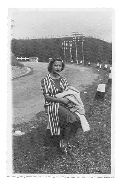 Photo of Woman on the road in 1931