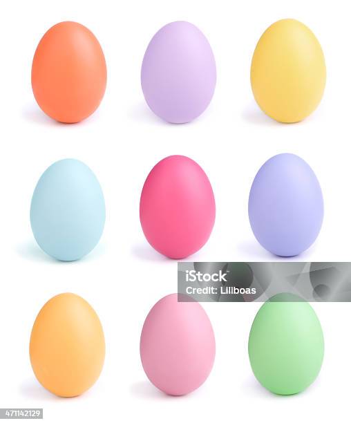 Foto de Ovos De Páscoa e mais fotos de stock de Colorido - Colorido, Comemoração - Evento, Decoração