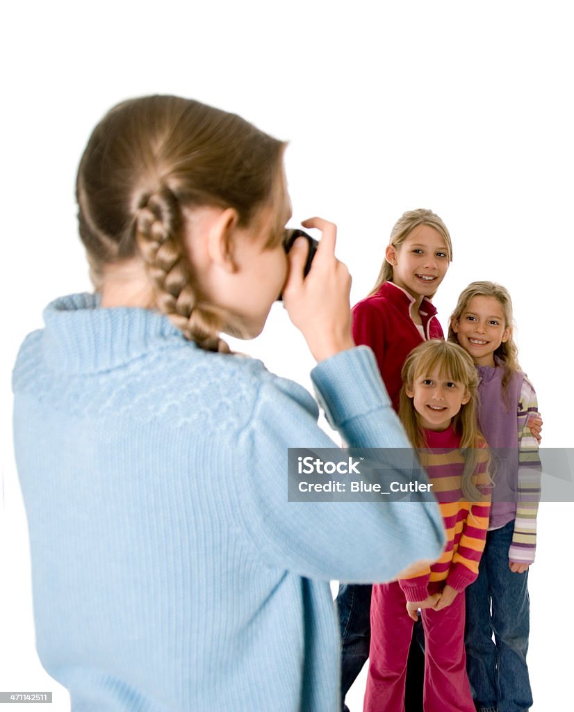 Niña con cámara - Foto de stock de Agarrar libre de derechos