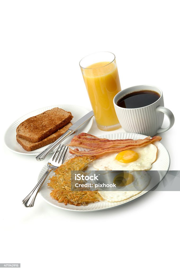 の朝食 - ベーコンのロイヤリティフリーストックフォト