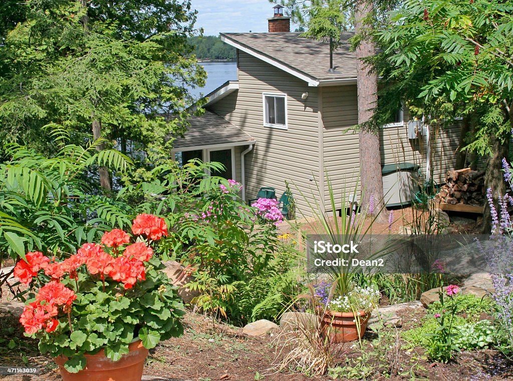 cottage A hillside cottage in the Kawartha region of Ontario, Canada. Bright Stock Photo