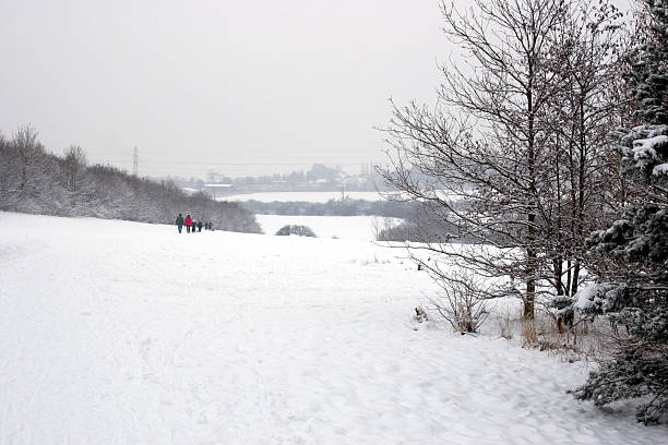 istock Winter Scene, Country Park View looking East 471143689