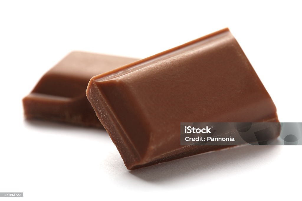 Macro de Chocolate - Foto de stock de Bloco royalty-free