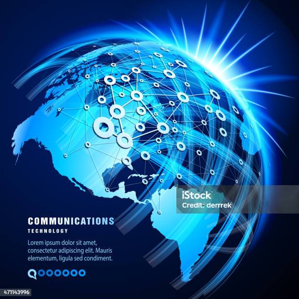 Communication Technology Stock Illustration - Download Image Now - 2015, Abstract, Business Strategy