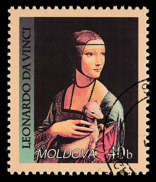 istock Da Vinci "Lady with an Ermine" postage stamp 471144605
