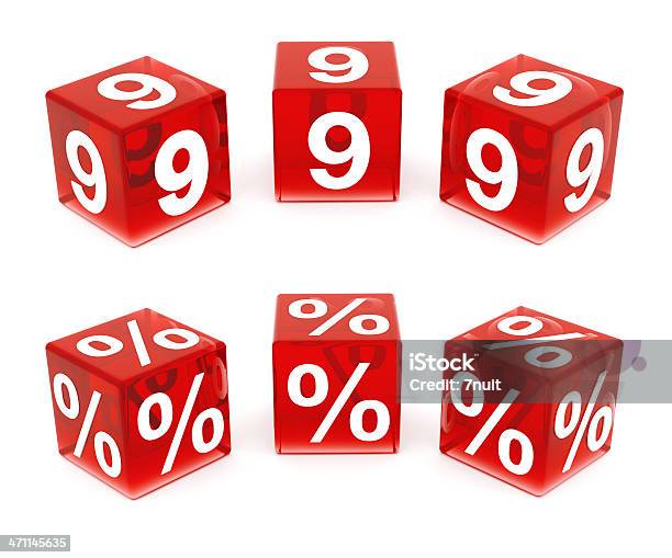 3d Red Glass Numbers 9 And Stock Photo - Download Image Now - Business, Business Finance and Industry, Chance