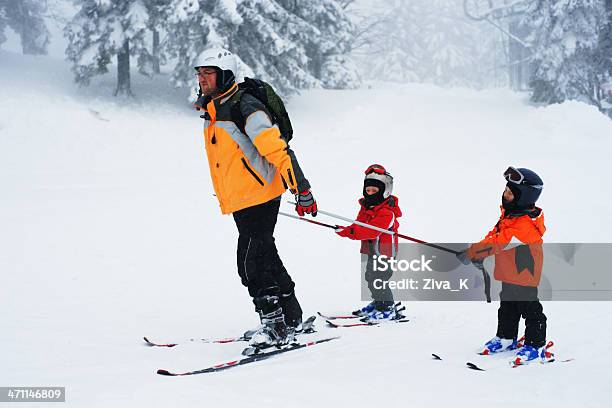 Family Fun Stock Photo - Download Image Now - Skiing, Ski, Family