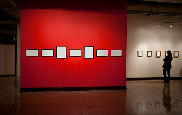 istock Woman at an art show 471147269
