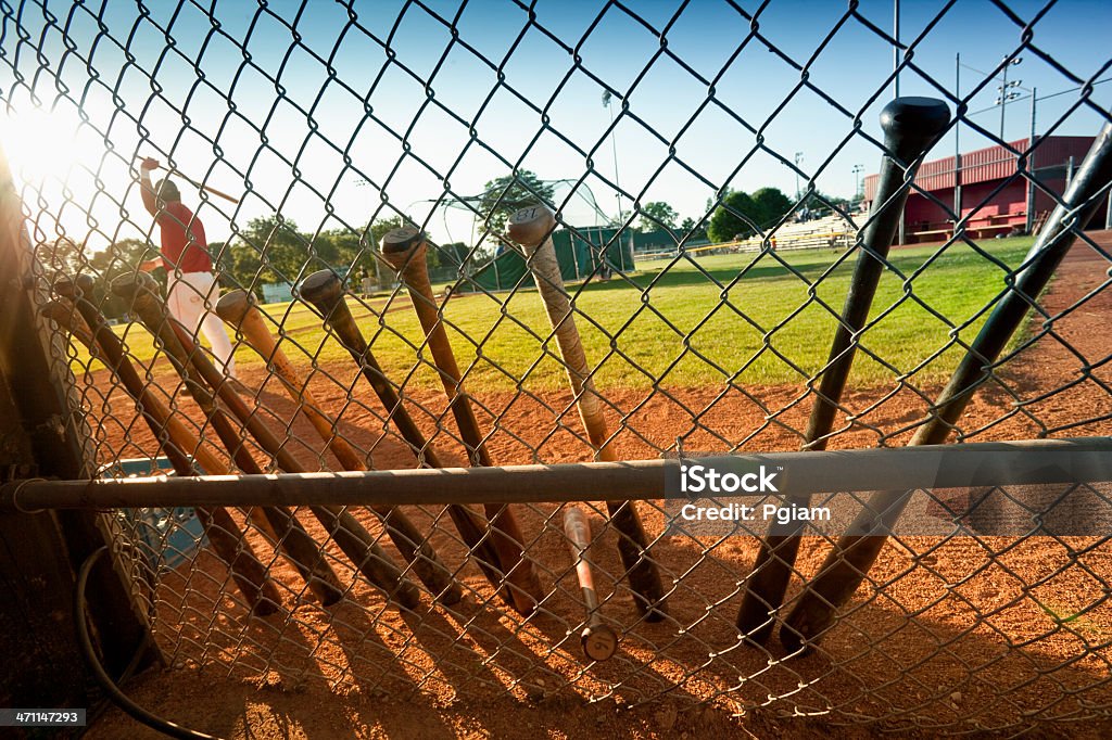 Battere practice sul campo - Foto stock royalty-free di Allenamento