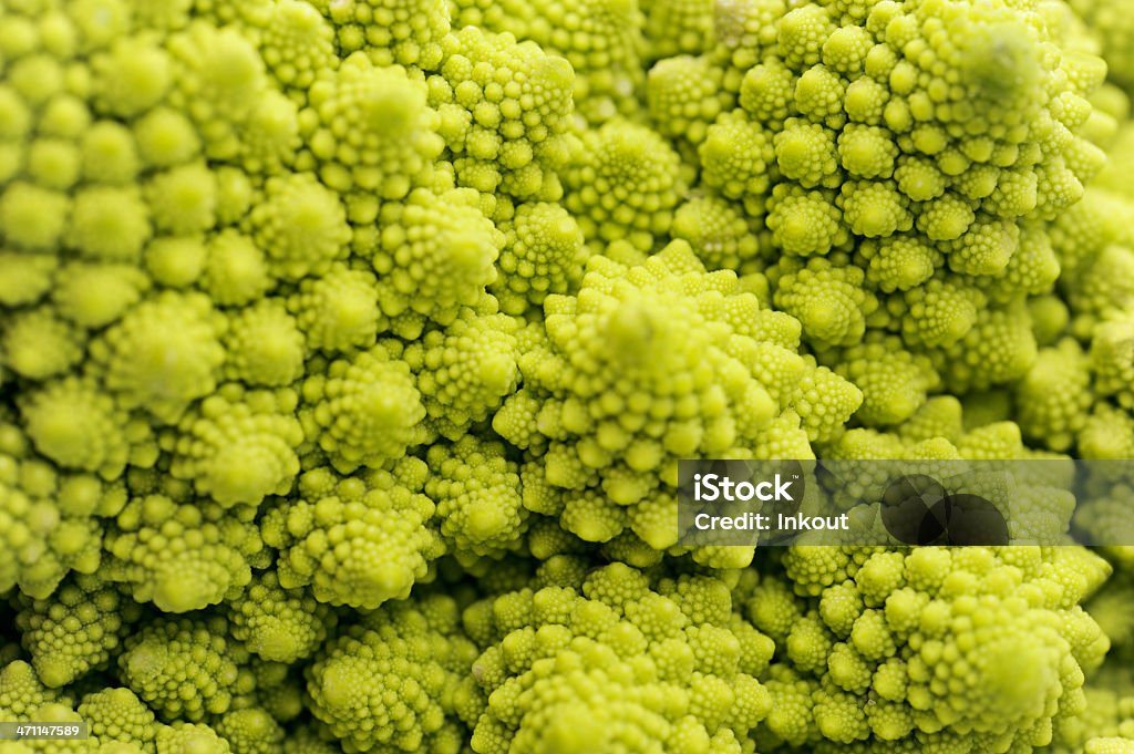 Romanexco Broccoli Texture Close-up of a Romanesco Broccoli the nice texture can be used as a background composition Cabbage Stock Photo