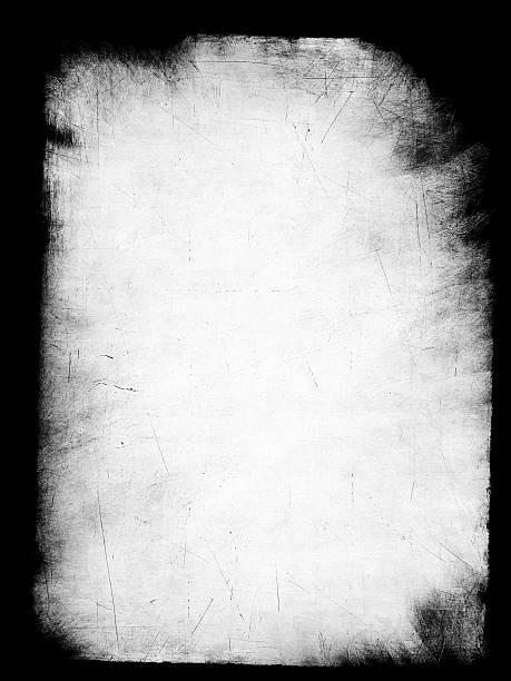 grunge-grenze - paper old painted image black stock-fotos und bilder