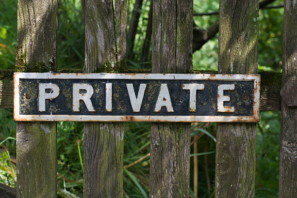 Private property sign