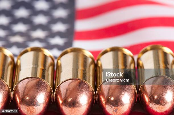 Ammo And Us Flag Series Stock Photo - Download Image Now - Politics, Violence, American Culture