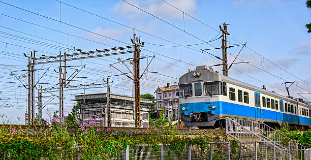 istock Commuter train arrives at station 471150300
