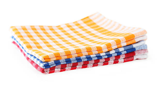istock Colorful napkins isolated on white 471150754