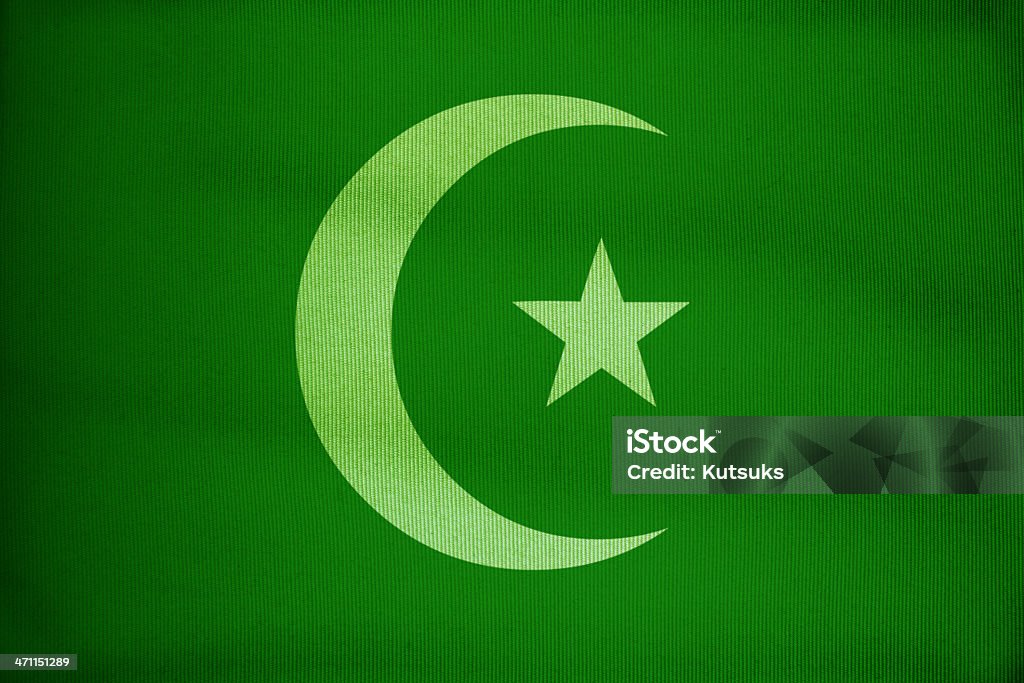 green islam flag Flag Stock Photo