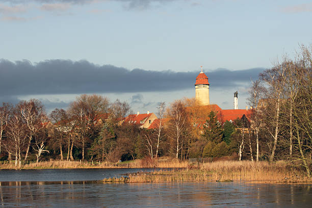 View over Nysted town in Denmark stock photo
