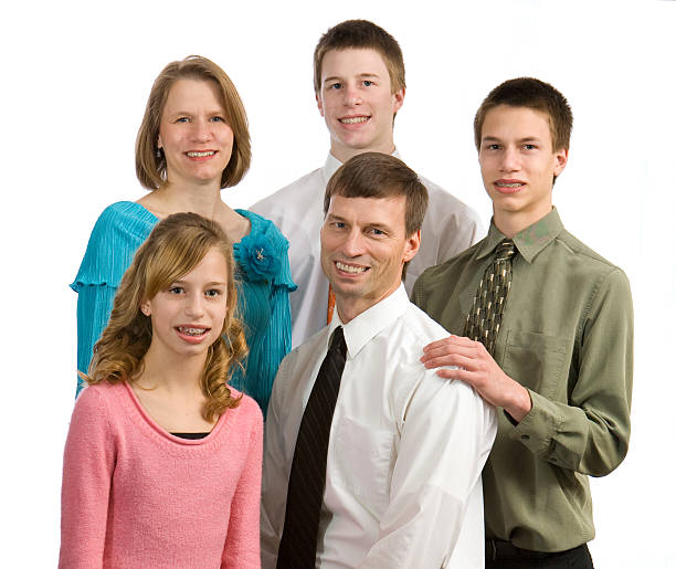 family with three children