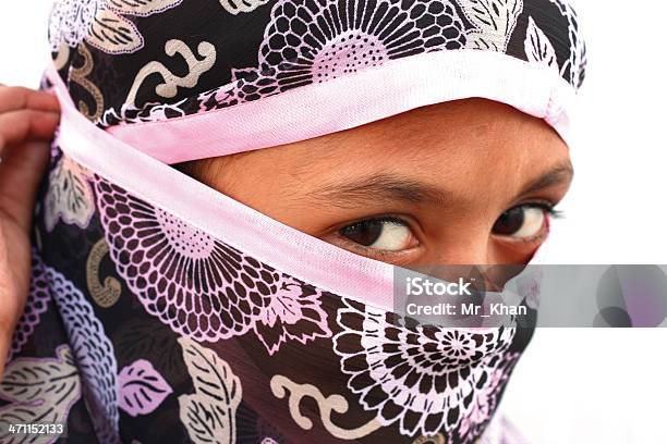 Muslim Girl Stock Photo - Download Image Now - Culture of India, Hiding, Human Face