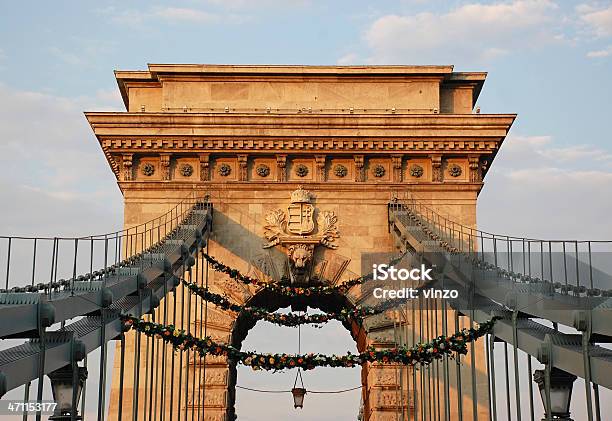 Ponte Széchenyi - Fotografie stock e altre immagini di Architettura - Architettura, Budapest, Caratteristica architettonica