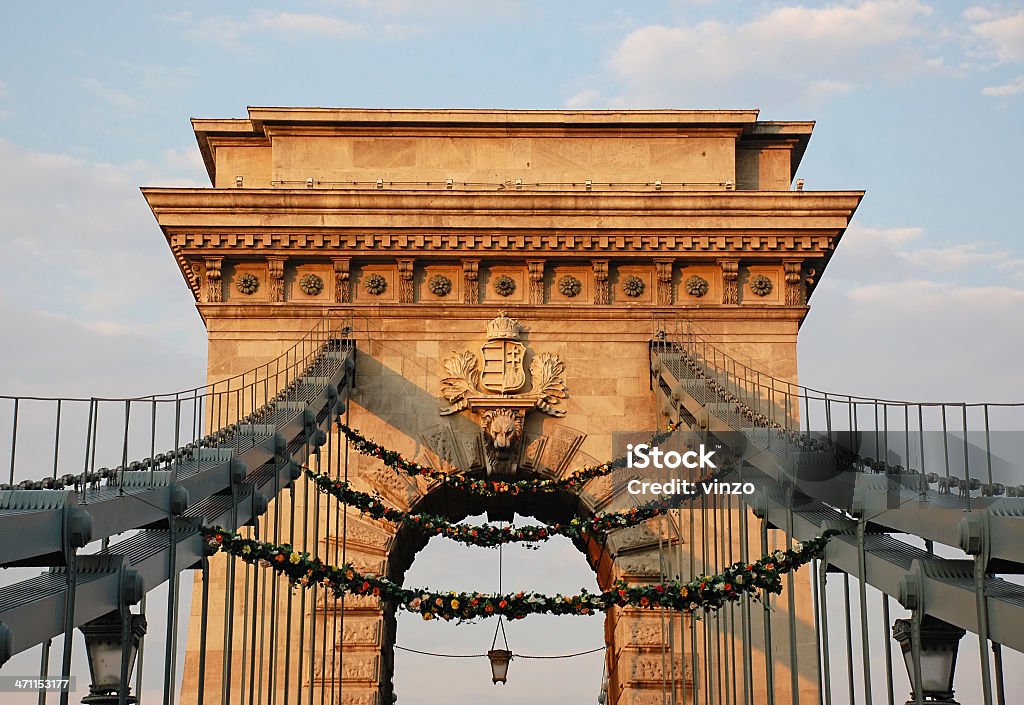 Ponte de Széchenyi - Foto de stock de Arquitetura royalty-free