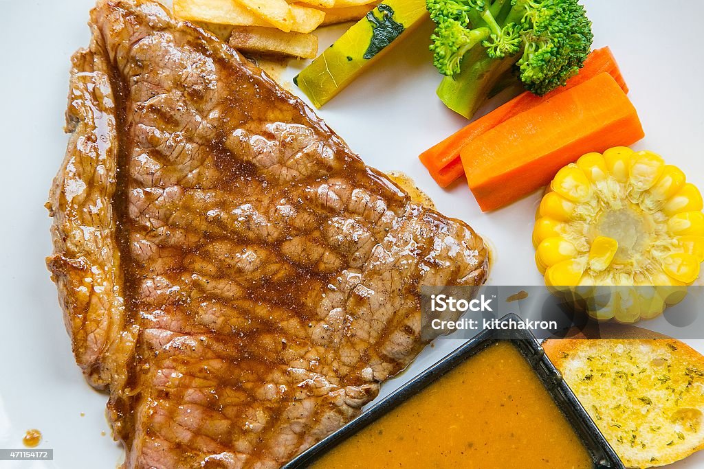 Beefsteak Beefsteak at Bangkok , Thailand 2015 Stock Photo