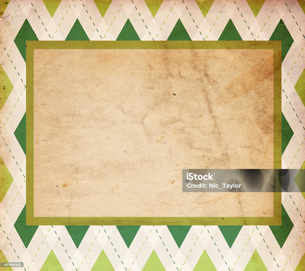 Retro-Diamond St. Patrick's Hintergrund XXXL - Lizenzfrei Argyle-Muster Stock-Foto