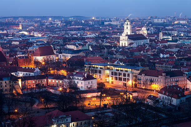 istock Vilnius Old Town at dawn time 471154472