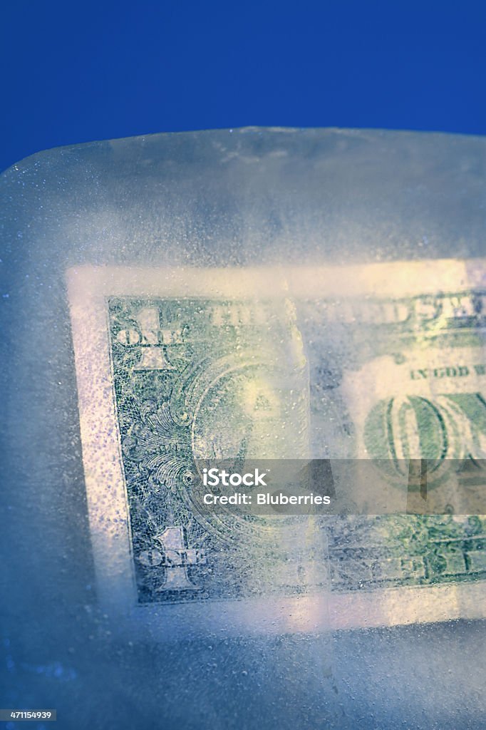 Frozen dólar de - Foto de stock de Calota Glacial royalty-free