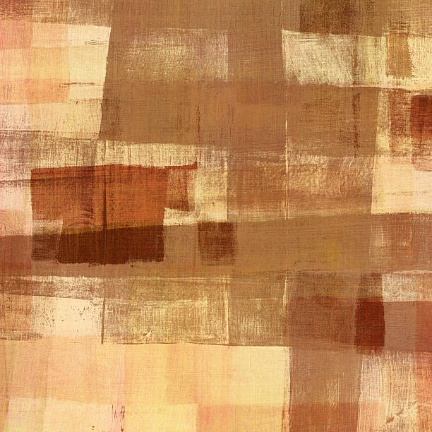 Brown Painted Background with Squares stock photo