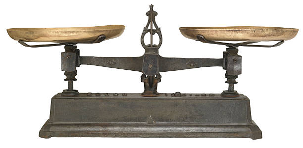 istock Antique Scales isolated on white 471155261