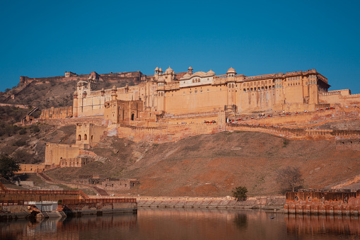 Amber Fort in Jaipur, India, the famous palace in Rajasthan.