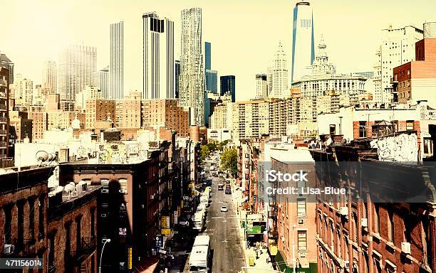 Chinatown Freedom Tower Lower Manhattan Nyc Aerial View Stock Photo - Download Image Now