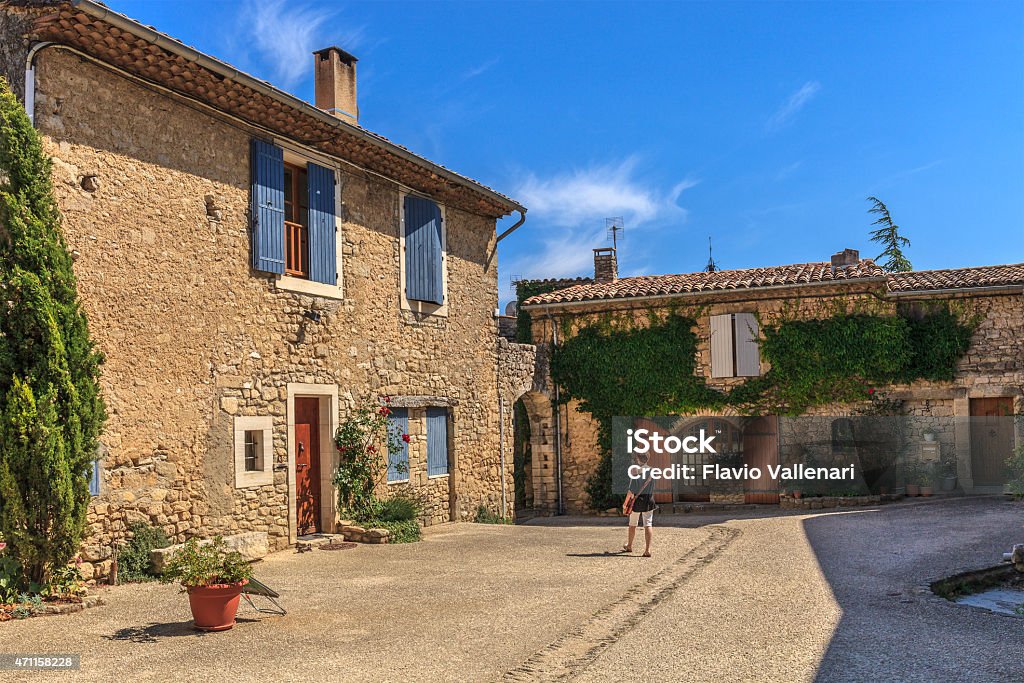 Come - France Viens is a small village in the Vaucluse department, in the Provence-Alpes-Côte d'Azur region, southeastern France. Village Stock Photo