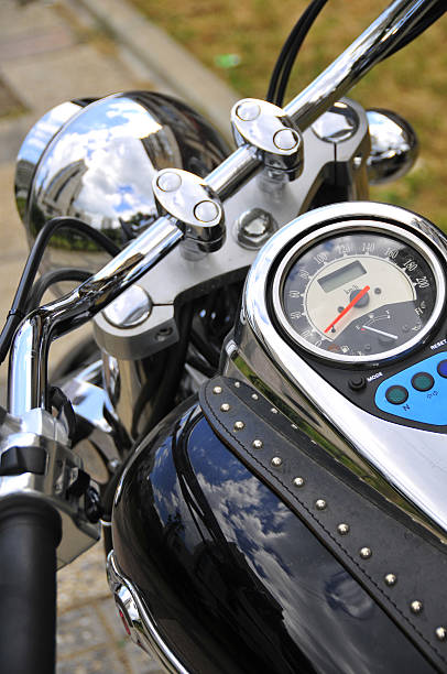 istock detail of a black motorcycle 471158553