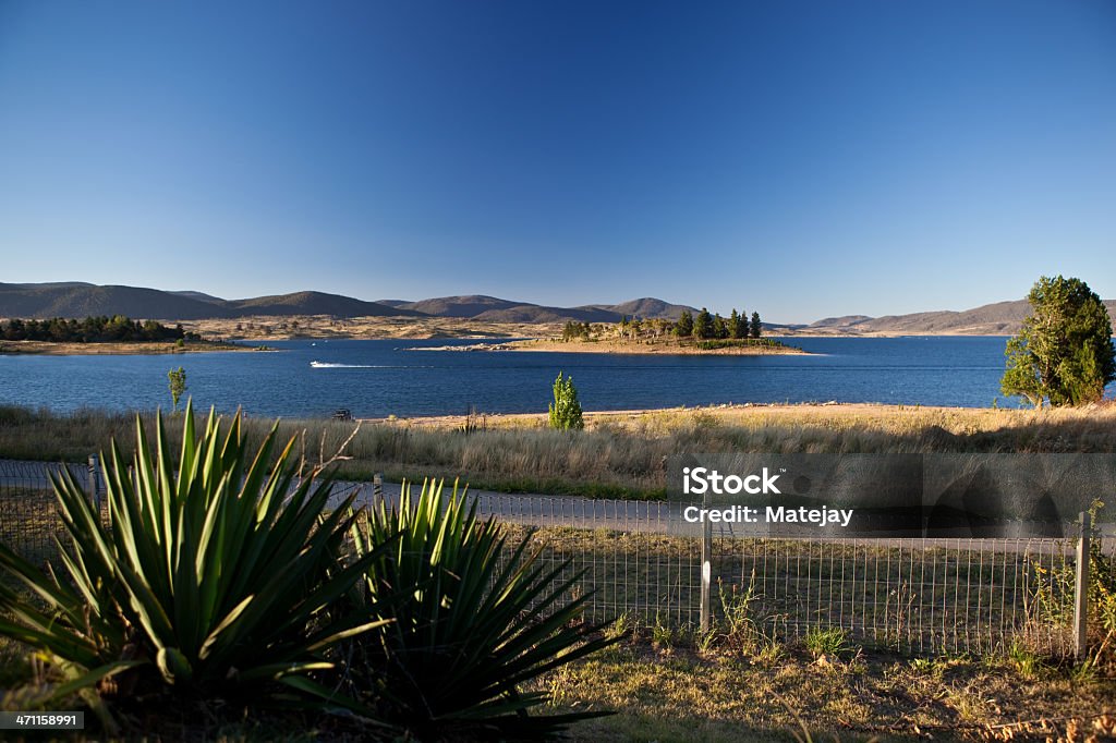 Lake Jindabyne, NSW, Australia Panoramic view of Lake Jindabyne, NSW, Australia Lake Stock Photo