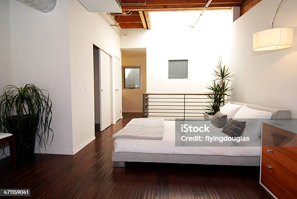 Loft Bedroom Stock Photo - Download Image Now - Feng Shui, Bedroom, Apartment