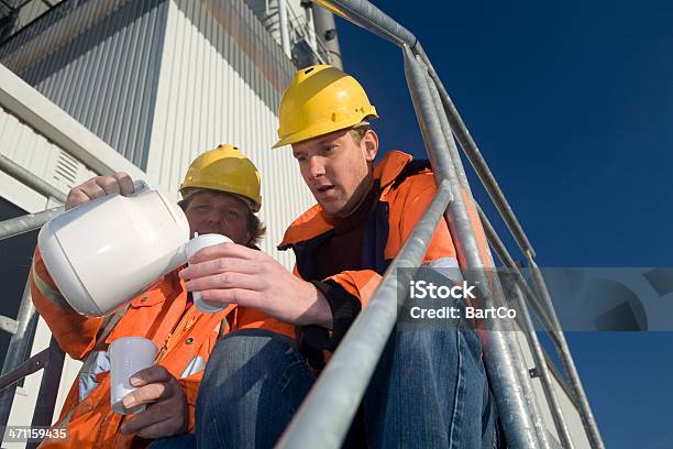 Coffee Break Stock Photo - Download Image Now - Blue-collar Worker, Building - Activity, Coffee - Drink