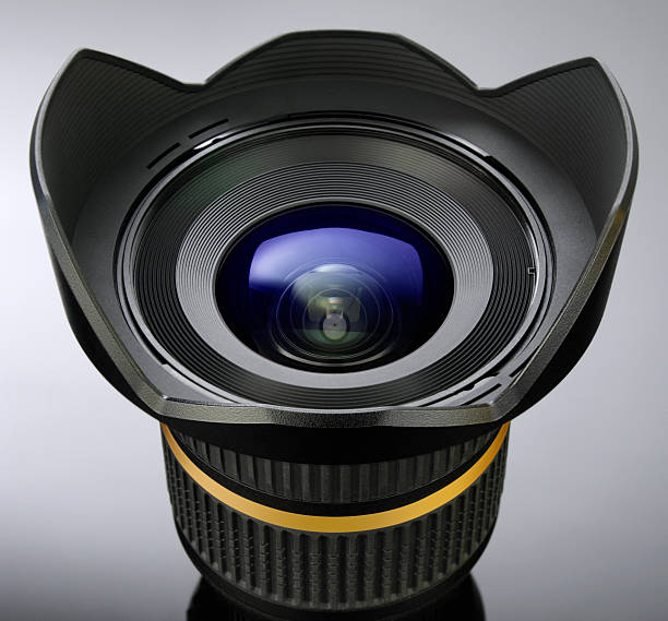 weitwinkel-objektiv - fish eye lens lens wide angle lens photography themes stock-fotos und bilder