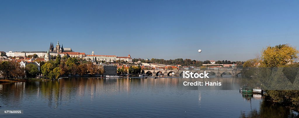 Prague panorama Daytime Prague panoramic shot Bohemia - Czech Republic Stock Photo
