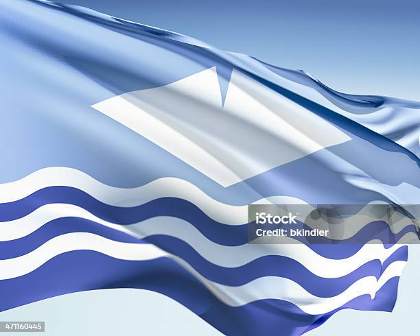 Bandiera Isola Di Wight - Fotografie stock e altre immagini di Bandiera - Bandiera, Bandiera nazionale, Blu