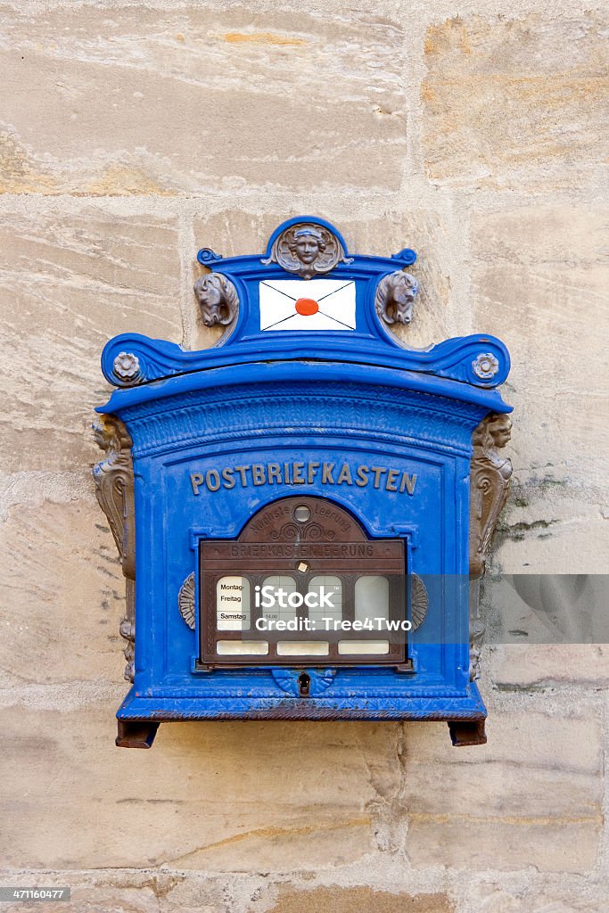 Bleu boîte aux lettres - Photo de Allemagne libre de droits